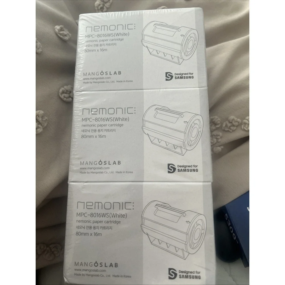 Nemonic: MPC-8106WS (white) 80mmx16m White Labels New In Box